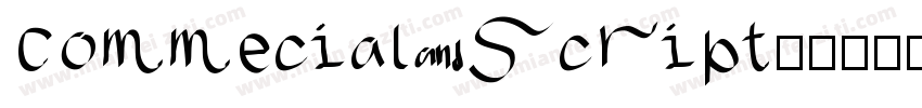 Commecial script字体转换